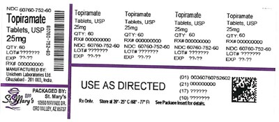 752-60 - TOPIRAMATE 60760 752 60